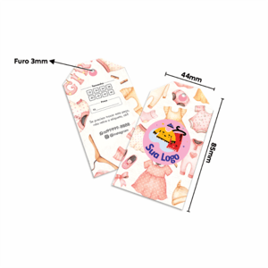 TAG CHANFRADO 300G SEM VERNIZ IMPRESSÃO FRENTE      