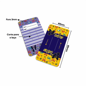 TAG LAÇO 300G COM VERNIZ IMPRESSÃO FRENTE      