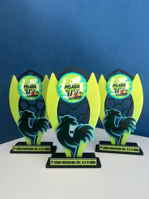 TROFÉU EM ACRÍLICO COM IMPRESSÃO UV      