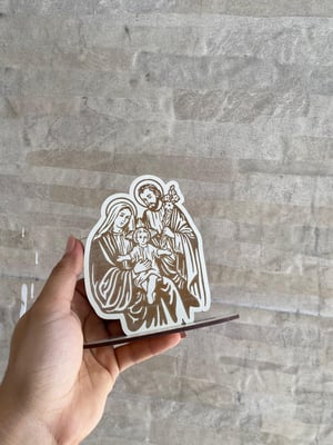 LEMBRANCINHA RELIGIOSA MDF BRANCO COM GRAVAÇÃO      