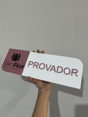 PLACA ACRÍLICO IDENTIFICAÇÃO PARA PORTA      
