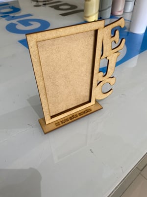 PORTA RETRATO SEM FOTO MDF CRU 10X15CM EJC      