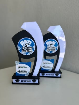 TROFÉU ACRÍLICO COLORIDO      
