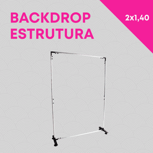BACKDROP ESTRUTURA 2000x1400mm ALUMÍNIO DESMONTÁVEL RETANGULO   EMBALAGEM FRETE GRÁTIS NAS COMPRAS ACIMA DE 100,00, CONSULTE AS REGIÕES.