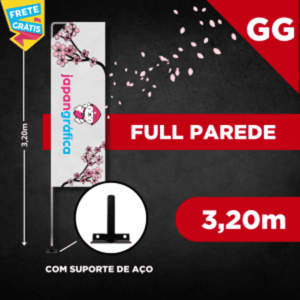 WIND FULL PAREDE (GG) TECIDO TECNOSPORT 100% SINTÉTICO 3.20M X 0.65M DUPLA-FACE | IMPRESSÃO ULTRA-HD EPSON ESTRUTURA DE ALUMÍNIO DESMONTÁVEL FACA | PENA | VELA | ÂNGULO / SUPORTE DE AÇO FRETE GRÁTIS NAS COMPRAS ACIMA DE 100,00, CONSULTE AS REGIÕES.