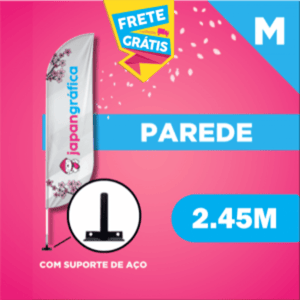 WIND BANNER PAREDE (M) TECIDO TECNOSPORT 100% SINTÉTICO 2.45M X 0.65M DUPLA-FACE | IMPRESSÃO ULTRA-HD EPSON ESTRUTURA DE ALUMÍNIO DESMONTÁVEL FACA | PENA | VELA | ÂNGULO / SUPORTE DE AÇO FRETE GRÁTIS NAS COMPRAS ACIMA DE 100,00, CONSULTE AS REGIÕES.