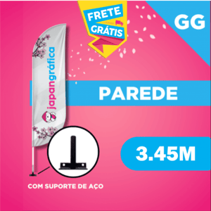 WIND BANNER PAREDE (GG) TECIDO TECNOSPORT 100% SINTÉTICO 3.45M X 0.65M DUPLA-FACE | IMPRESSÃO ULTRA-HD EPSON ESTRUTURA DE ALUMÍNIO DESMONTÁVEL FACA | PENA | VELA | ÂNGULO / SUPORTE DE AÇO FRETE GRÁTIS NAS COMPRAS ACIMA DE 100,00, CONSULTE AS REGIÕES.