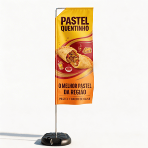 Wind Banner Full GG Completo TECIDO TECNOSPORT 100% SINTÉTICO 3.20M X 0.65M DUPLA-FACE | IMPRESSÃO ULTRA-HD EPSON ESTRUTURA DE ALUMÍNIO DESMONTÁVEL RETANGULAR / Base Titan Black Modelo Maleta com Alça FRETE GRÁTIS NAS COMPRAS ACIMA DE 100,00, CONSULTE AS REGIÕES.