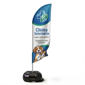 Wind Banner Completo Personalizado com Base e Haste (GG) TECIDO TECNOSPORT 100% SINTÉTICO 3.45M X 0.65M DUPLA-FACE | IMPRESSÃO ULTRA-HD EPSON ESTRUTURA DE ALUMÍNIO DESMONTÁVEL FACA | PENA | VELA | ÂNGULO / BASE TITAN BLACK FRETE GRÁTIS NAS COMPRAS ACIMA DE 100,00, CONSULTE AS REGIÕES.