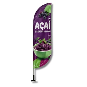 Wind Banner de Parede para Divulgação (M) TECIDO 100% SINTÉTICO 2.45M X 0.65M DUPLA-FACE | IMPRESSÃO ULTRA-HD EPSON ESTRUTURA DE ALUMÍNIO DESMONTÁVEL FACA | PENA | VELA | ÂNGULO / SUPORTE DE AÇO FRETE GRÁTIS NAS COMPRAS ACIMA DE 100,00, CONSULTE AS REGIÕES.