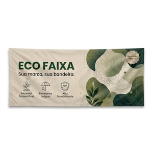 ECO FAIXA HD 100CM TECIDO FIBRA SINTÉTICA DTEX ALTURA 100CM 4X0 COR ULTRA-HD IMPRESSÃO ULTRA-HD SUBLIMÁTICA BASTÃO SUPERIOR E INFERIOR FRETE GRÁTIS NAS COMPRAS ACIMA DE 100,00, CONSULTE AS REGIÕES.