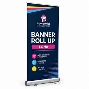 ROLL-UP COMPLETO LONA ALUMÍNIO | POLIESTIRENO 2.0M X 0.80M 4X0 COR ULTRA-HD EPSON LONA IMPRESSÃO DIGITAL 400GR COMPLETO FRETE GRÁTIS NAS COMPRAS ACIMA DE 100,00, CONSULTE AS REGIÕES.