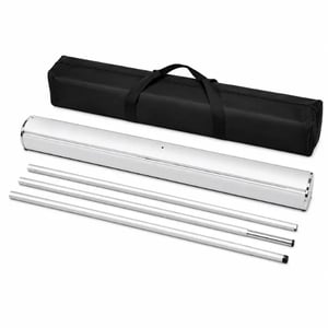 ROLL-UP EXPOSITOR ALUMÍNIO | POLIESTIRENO 2.0M X 0.80M RETRÁTIL NÃO ACOMPANHA TECIDO OU LONA COM ESTOJO CASE FRETE GRÁTIS NAS COMPRAS ACIMA DE 100,00, CONSULTE AS REGIÕES.
