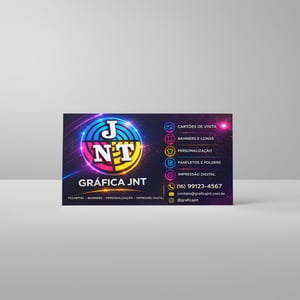 Cartão de visita - Couchê 250g Couchê 250g 88x48mm 4x0 Verniz Total Brilho Corte Reto 