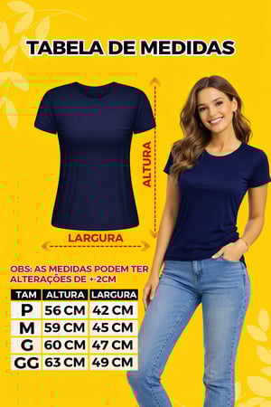 Baby Look Malha Fria PV Lisa