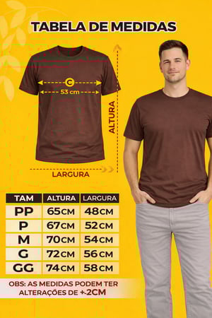 Camiseta Algodão Premium 30.1 Lisa (PP ao GG)