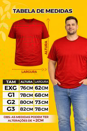 CAMISETA MALHA PLUS SIZE