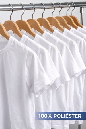 Camiseta Poliéster Infantil Lisa Branca para Sublimação |1 ao 14