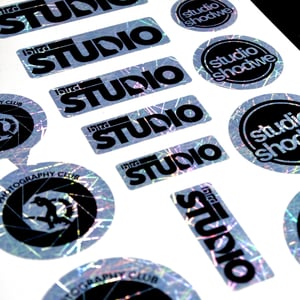 KIT ADESIVOS PERSONALIZADOS HOLOGRÁFICO PRATA