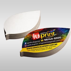 Cartão de Visita em Couchê 300g Formato Personalizado