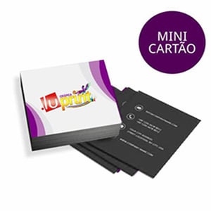 Mini Cartão de Visita 4x0