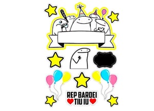 TOPPER DE BOLO *CRIAÇÃO DA ARTE*      