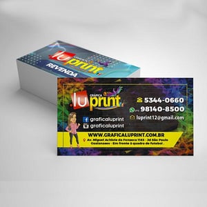 Cartão de Visita em Couchê 300g Fosco com Laminação Fosca e Verniz Localizado Couchê Fosco 300g - 4x4 48x88mm 4x4 Laminação Fosca e verniz localizado Refile 