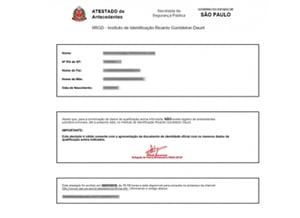 Atestado de Antecedêntes Criminais      