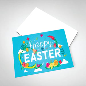 Postal Papel C2S 250g 9x15 cm 4/0 Verniz UV Total Frente Corte Reto 