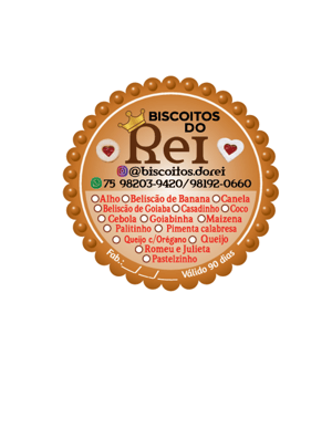 Biscoito Reis com sabores