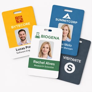 Crachá PVC 0,76 cristal 5,4x8,6 4X0 Brilho  