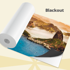 Adesivo Vinil Blockout m² Fundo preto  4x0 Fosco Refile 