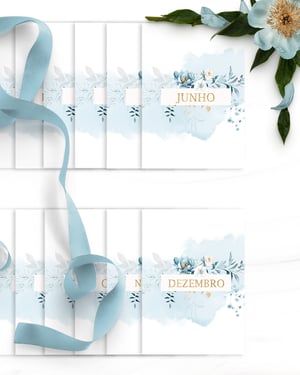 Agenda Edificante  Floral Azul 2027