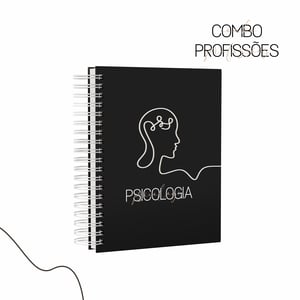 Caderno Profissões Preto