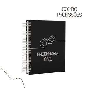 Caderno Profissões Preto