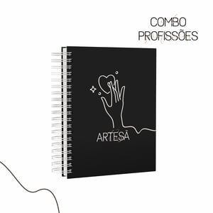 Caderno Profissões Preto