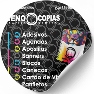 Adesivo Etiquetas e Rótulos 500 Unidades 6x6cm Vinil Adesivo 6x6cm   Corte Contorno 