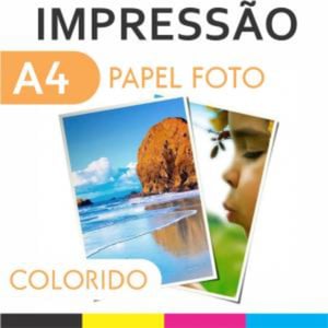 Impressão Glossy 230g - A4 -  Brilho  