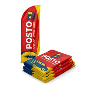 Tecido Wind Banner Tecido 100% Poliester    Costura externa com linha branca 