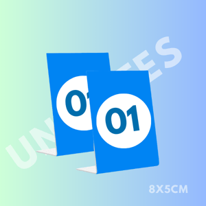 Display em L PS 1mm 8x5cm 4X0 Impressão Uv Corte Reto com dobra 