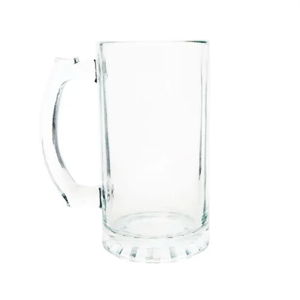 Caneca de Chopp Lisa em Vidro Cristal 475ml VIDRO CRISTAL 20X9 - ÁREA DE PERSONALIZAÇÃO    Qualidade Fotografica