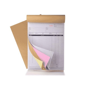 BLOCOS | COMANDAS |TALÕES | RECEITUARIOS - 3VIAS Papel 1ª via: BRANCO - Offset 56gr. - Demais vias: Super Bond 50gr 10X21CM  Sem Revestimento Blocagem 50x3 Via Personalizado