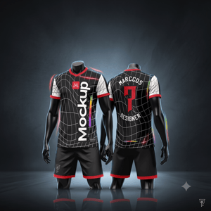 Conjunto Deportivo Tecido Poliéster cacharell Estampa Full Print    