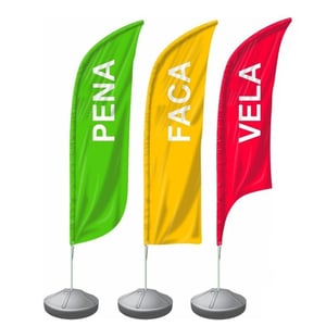 Wind Banner Blocado Completo 3 metros