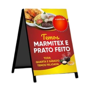 Cavalete de Madeira Personalizado
