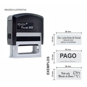 Carimbo Nykon 302  1,4x3,8cm 1/0   