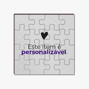 Quebra-Cabeça Personalizado de MDF de 20x20cm MDF Arte 20x20cm  Sublimação  