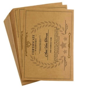 Impressão A4 Papel Kraft (produção) Só Frente - 240g