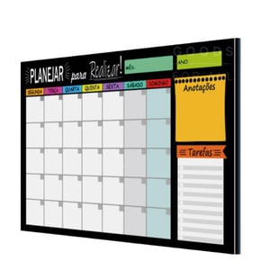 Planner Magnético Personalizado Manta magnética  4/0 Vinil laminado Corte Reto 