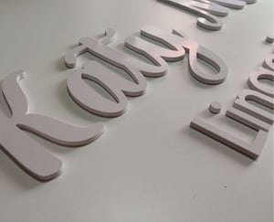 Logo em PVC Expandido 10mm PVC Expandido  4/0   Largura Limite de 100cm